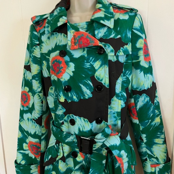 EUC | Banana Republic Floral Belted Trench Coat!! - Picture 6 of 9